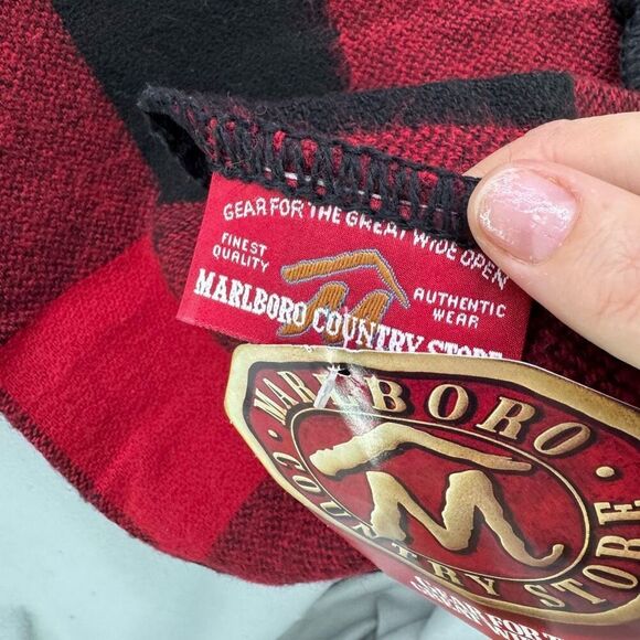 NWT Deadstock Marlboro Country Store Throw Blanket Buffalo Check Wool USA Made R - Picture 4 of 7
